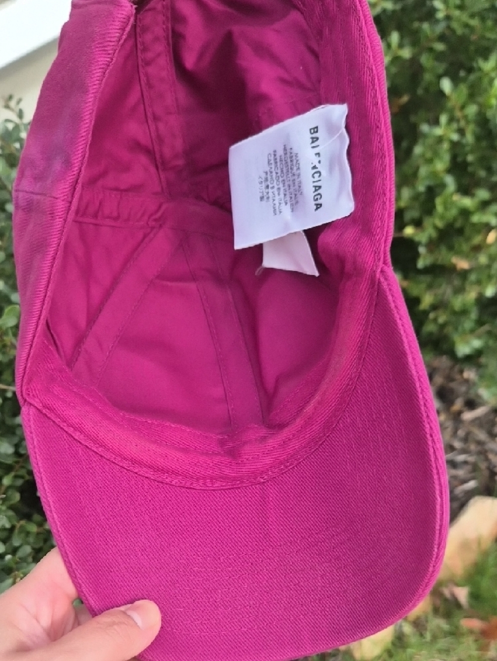 Authentic Balenciaga Fuchsia Logo Baseball Cap - Picture 7 of 16